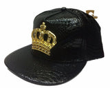 Faux metallic Bling Crown hat