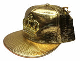 Faux metallic Bling Crown hat