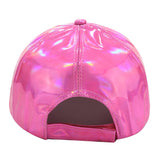 Faux Leather Metallic Hats