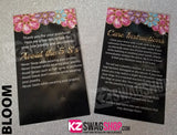 $5 Bling Jewelry Care Card Instructions - ALL DESIGNS - PERSONALIZED