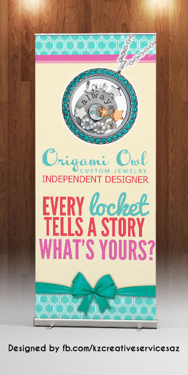 Origami Owl Retractable Banner - Style 1