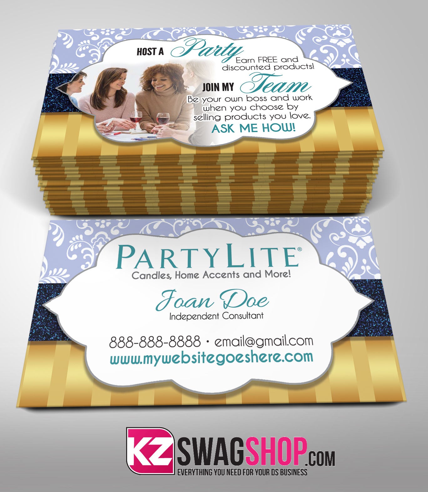 PartyLite Business Cards Style 4