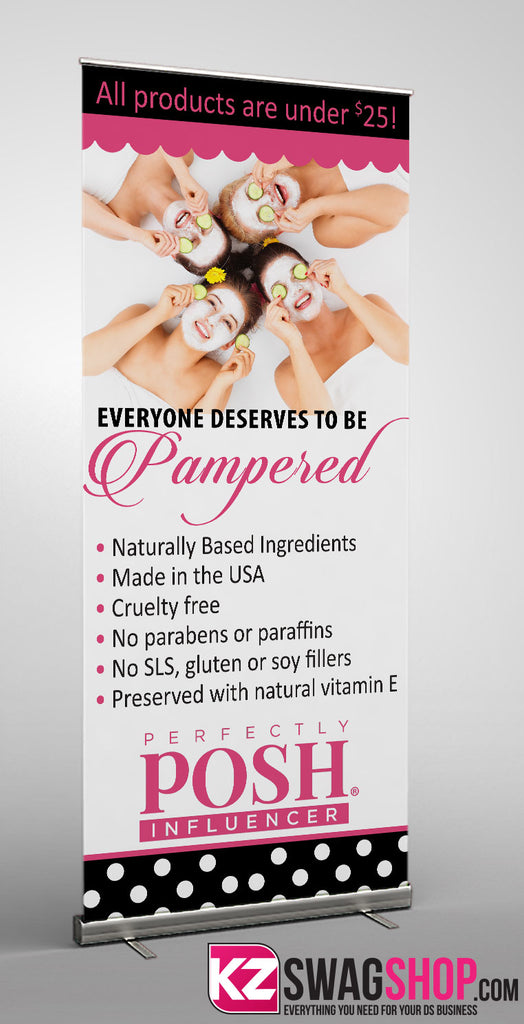 Perfectly Posh Retractable Banner - Style 1