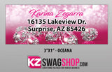 Bling Return Address Labels 1x3 pack of 250