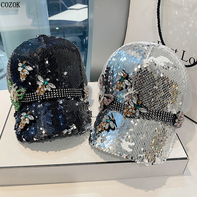 Sequin Bling Hats - Several colors