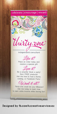 Thirty One Retractable Banner - Style 1