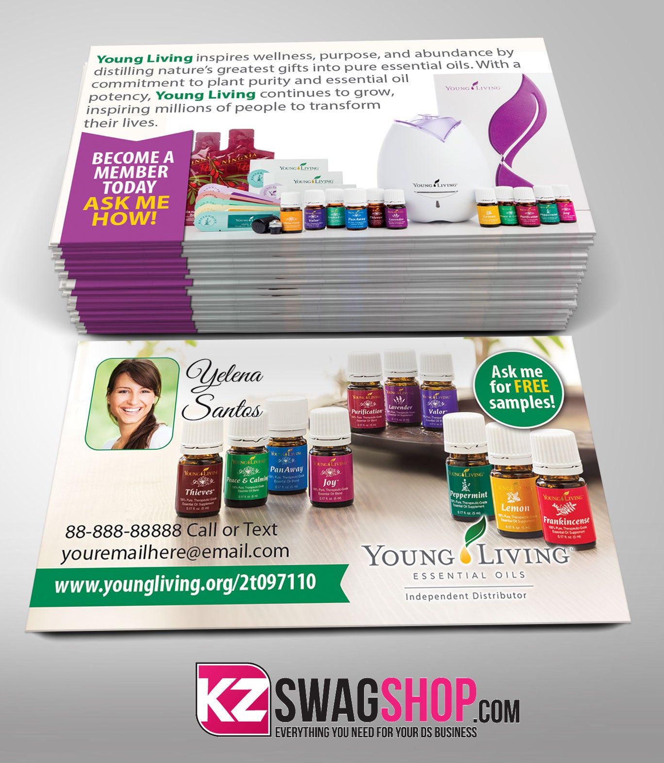 YOUNG LIVING Business Cards Style 6
