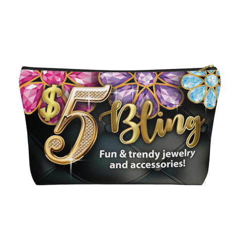 Accessory Pouch w T-bottom - BLOOM - 2 SIZES AVAILABLE!!
