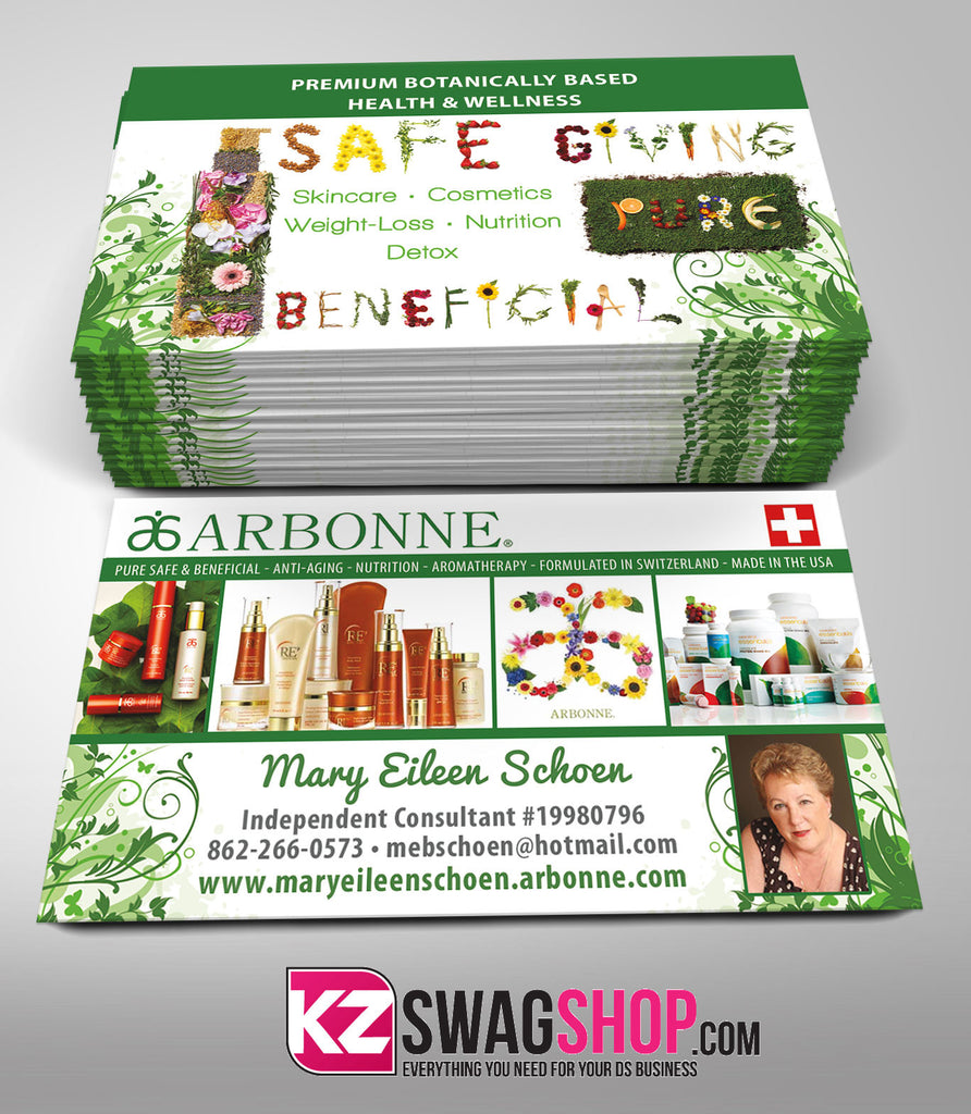 Arbonne Business Cards Style 2