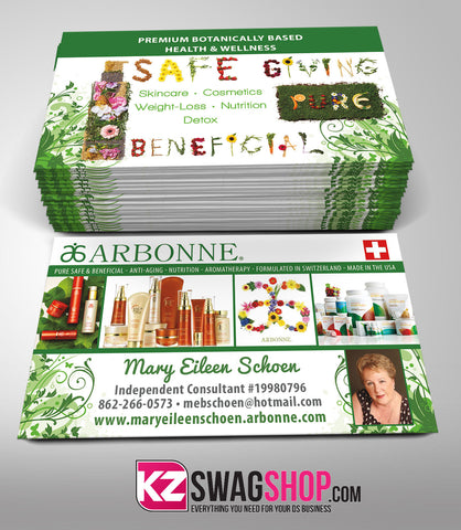 Arbonne Business Cards Style 2