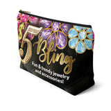 Accessory Pouch w T-bottom - BLOOM - 2 SIZES AVAILABLE!!