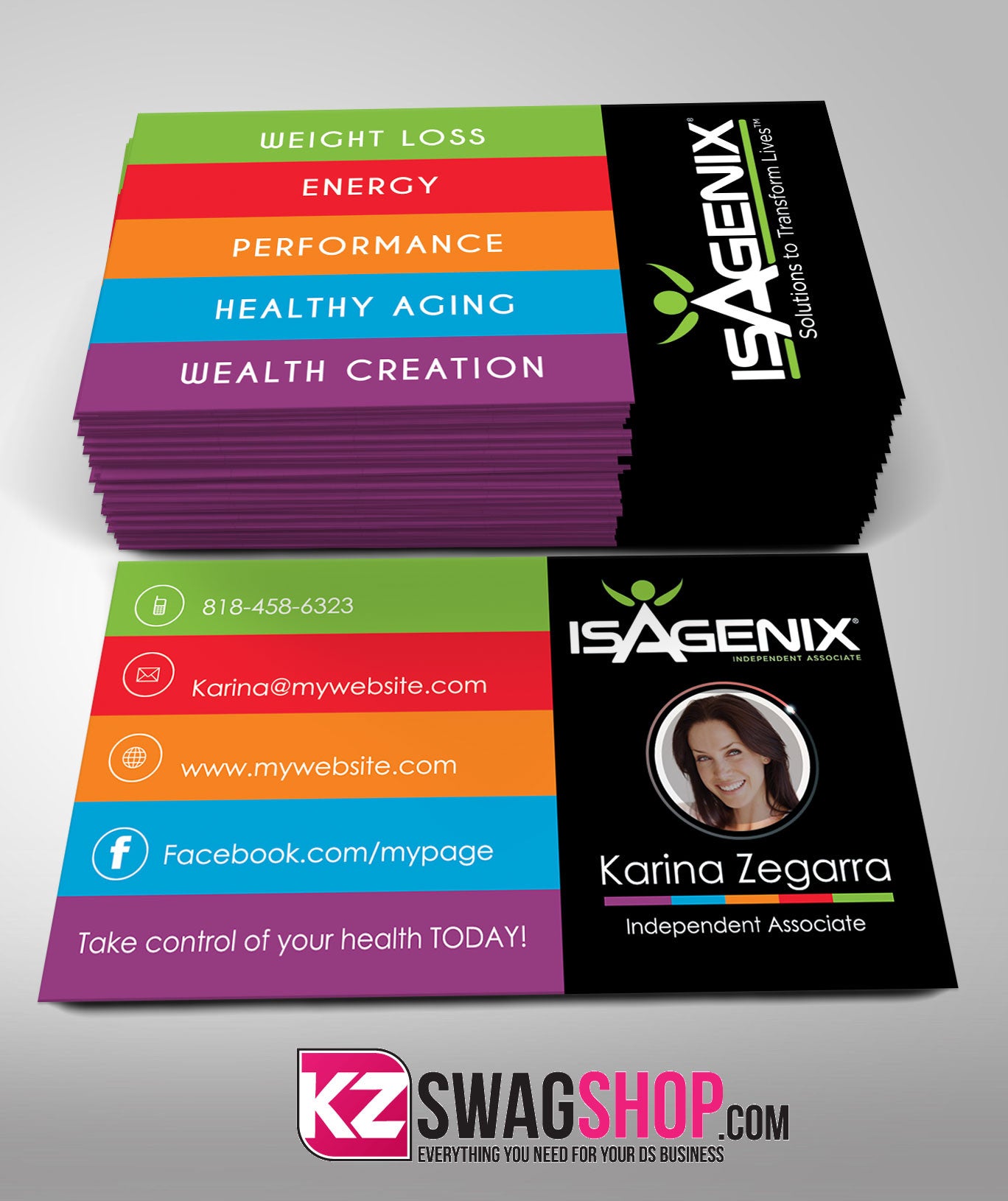 Isagenix Business Cards Style 4