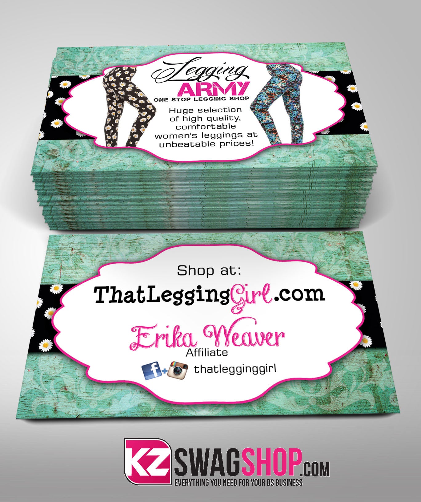 Legging Army Business Cards Style 1