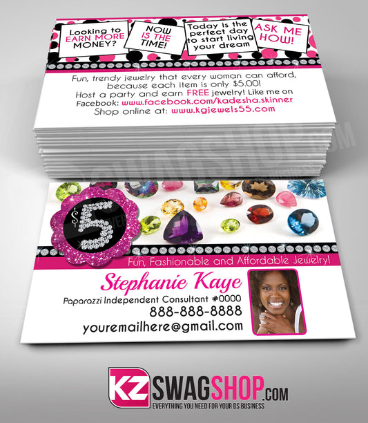 $5 Bling Jewelry Business Cards Style 10 Paparazzi Business Cards