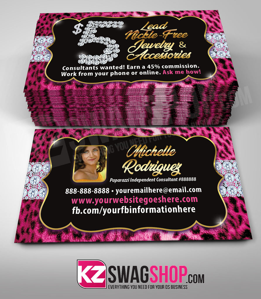 $5 Bling Jewelry Business Cards Style 33