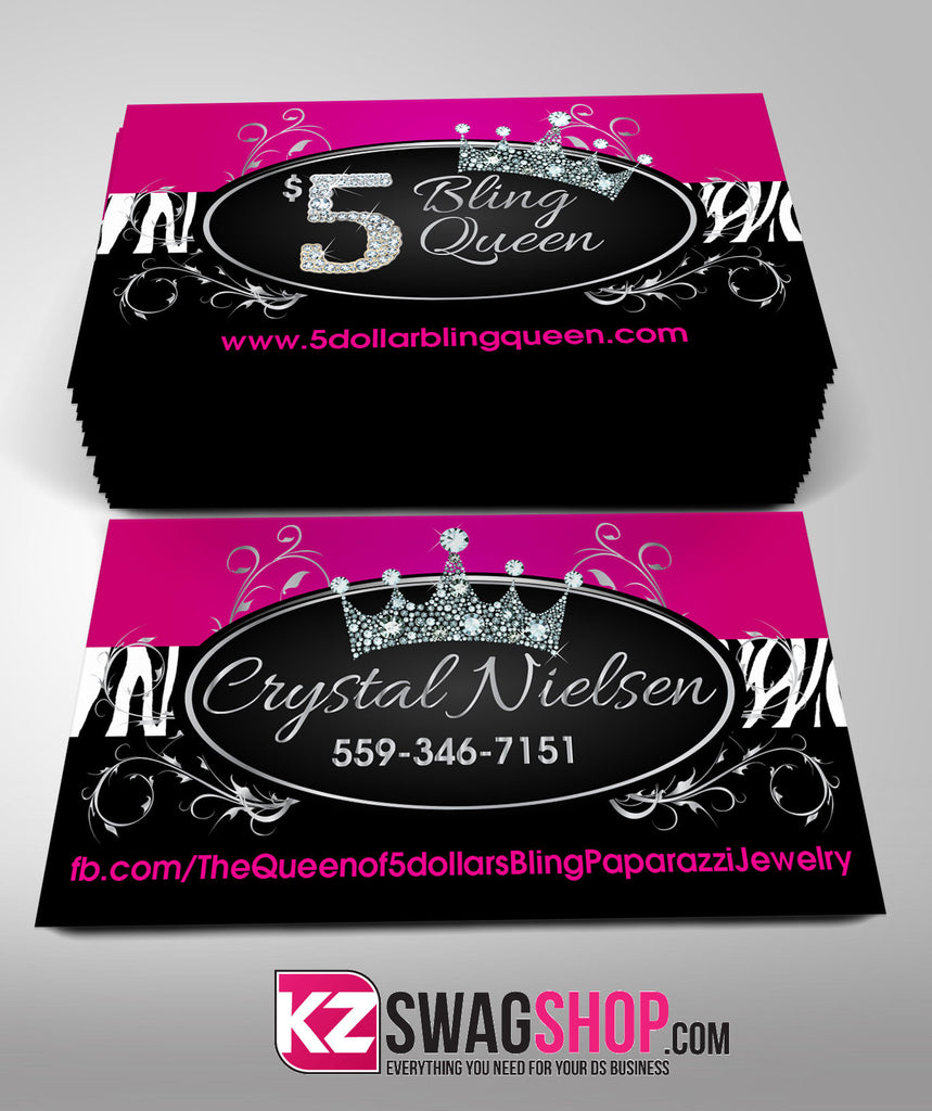 $5 Bling Jewelry Business Cards Style 6