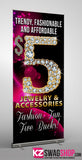 $5 Bling Retractable Banner style 1
