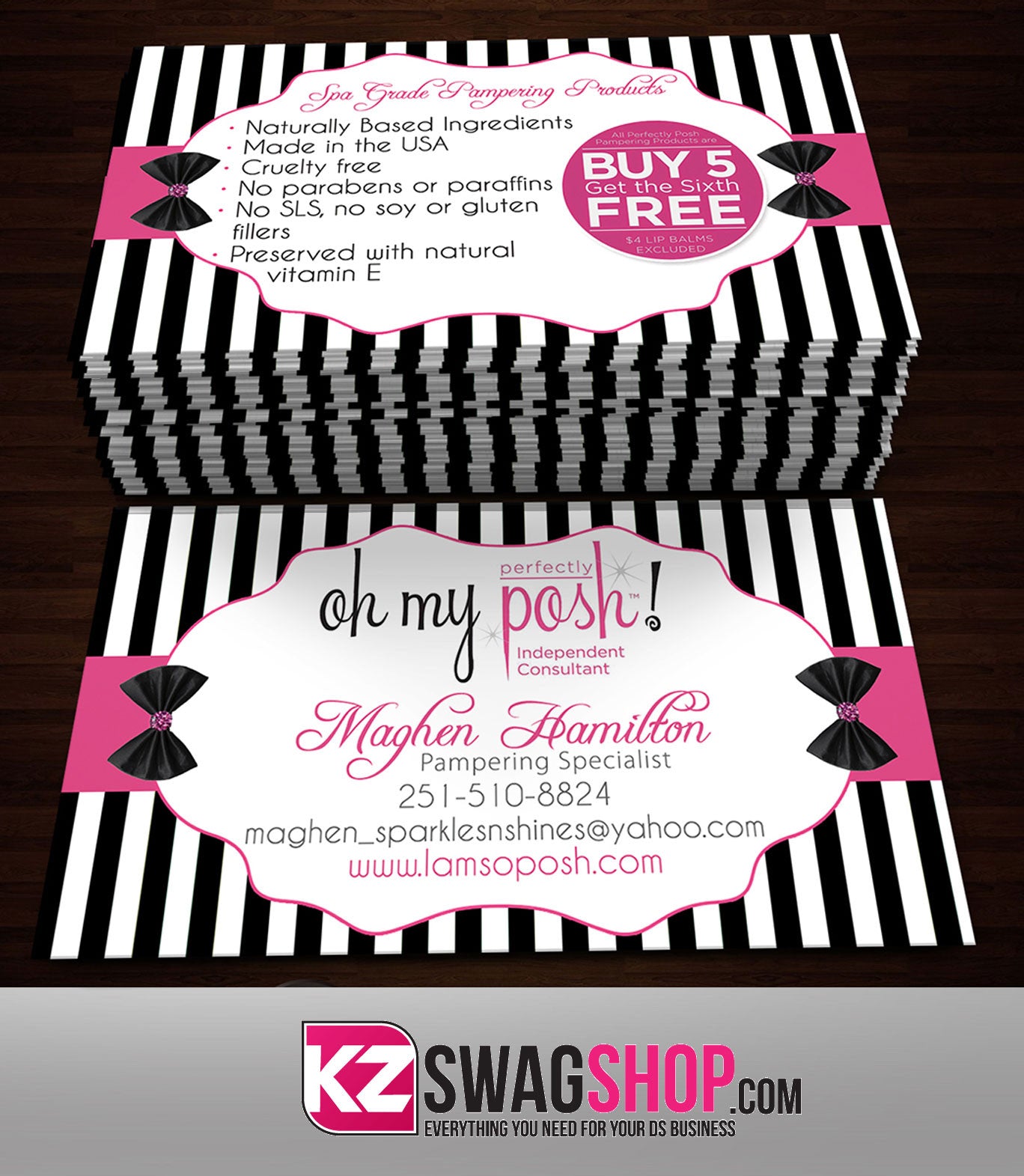 Perfectly Posh Business Cards Style 12