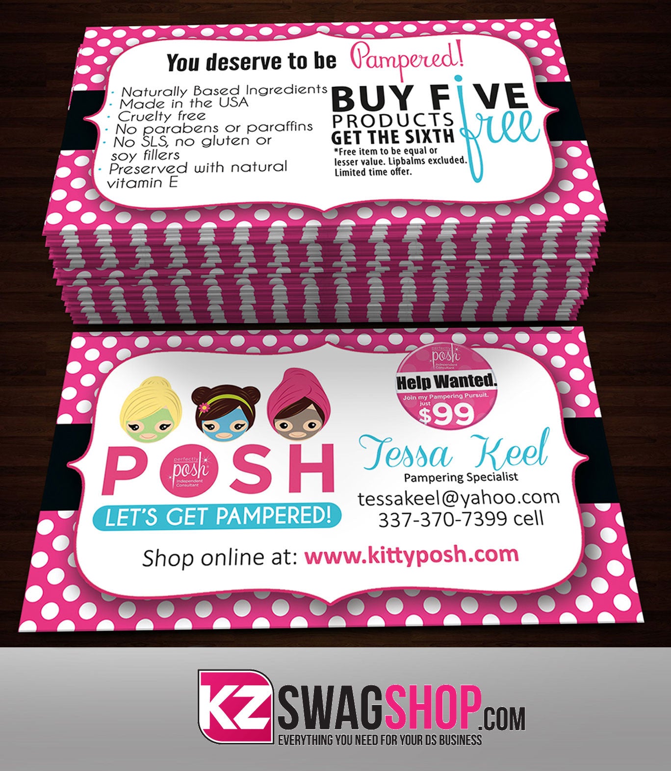 Perfectly Posh Business Cards Style 14