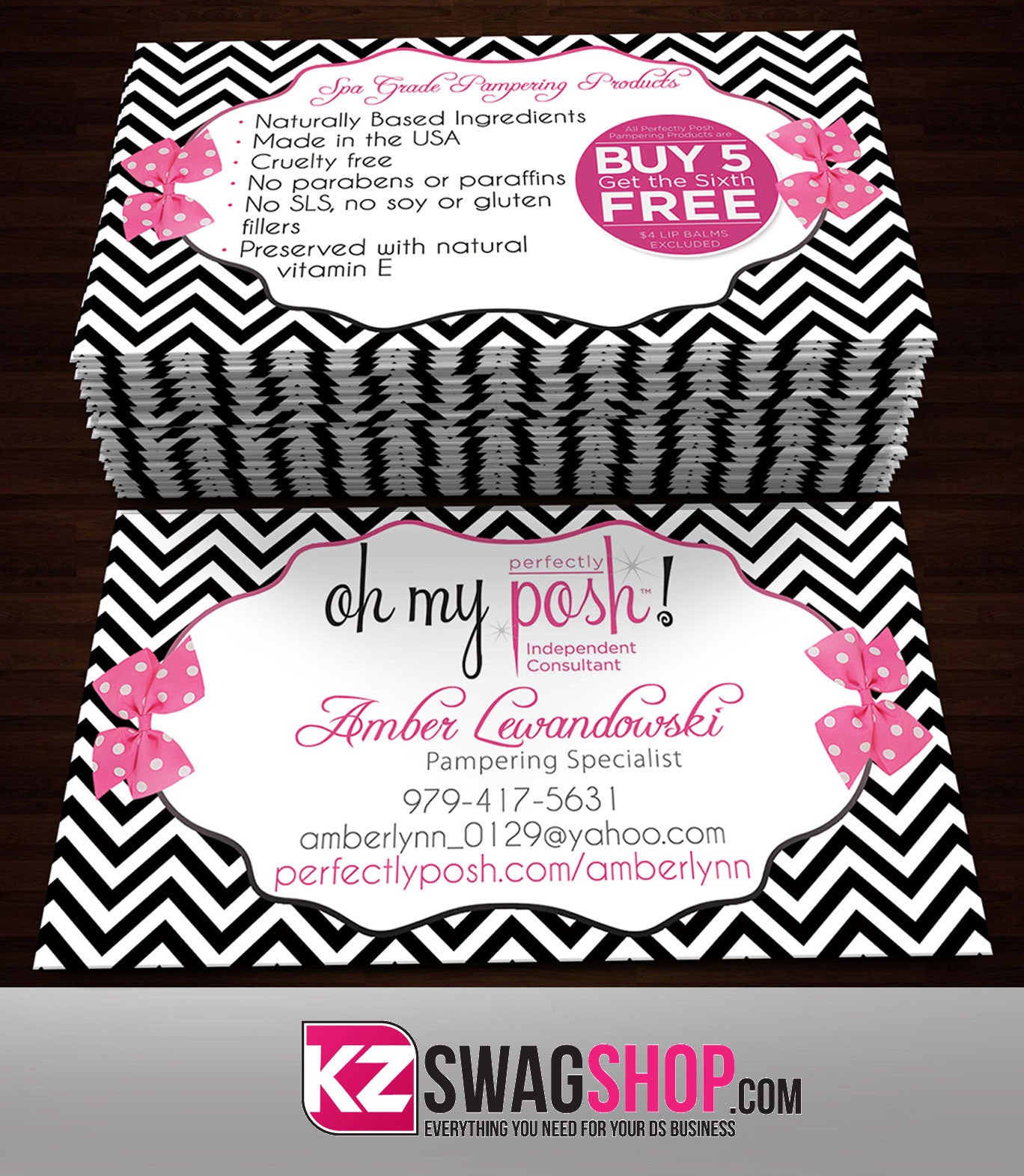Perfectly Posh Business Cards Style 17