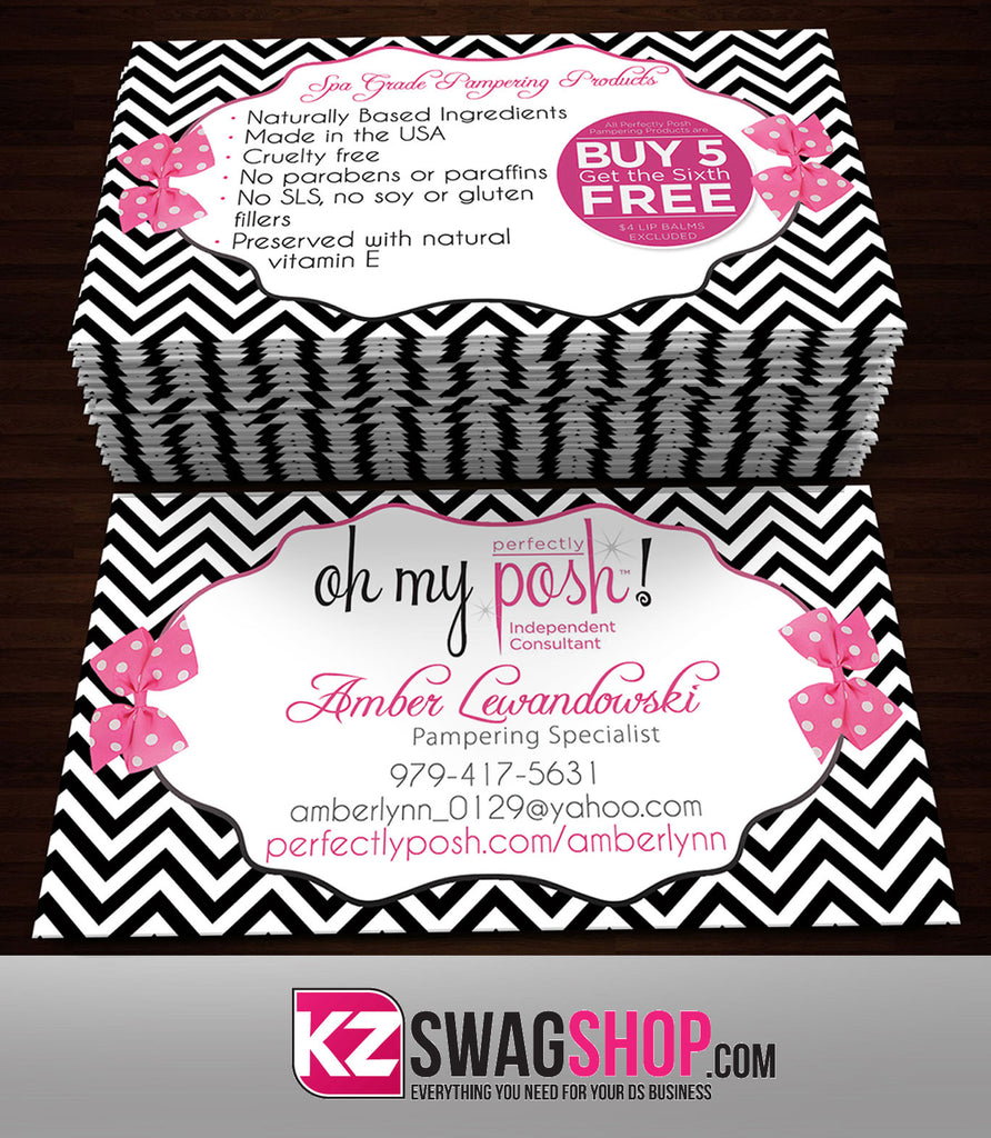 Perfectly Posh Business Cards Style 17