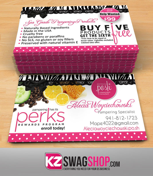Perfectly Posh Business Cards Style 18