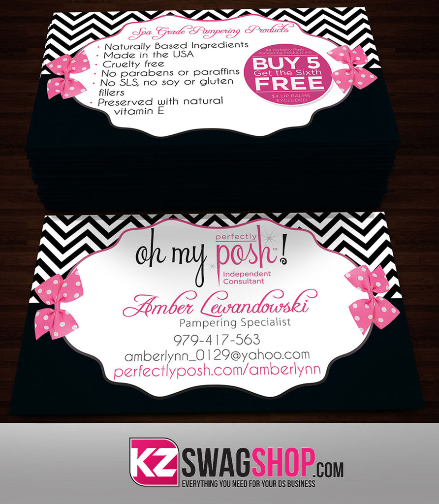 Perfectly Posh Business Cards Style 19