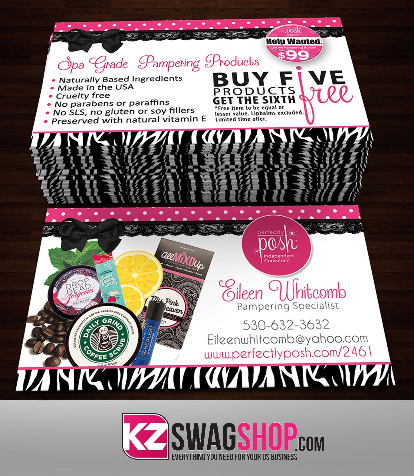 Perfectly Posh Business Cards Style 2