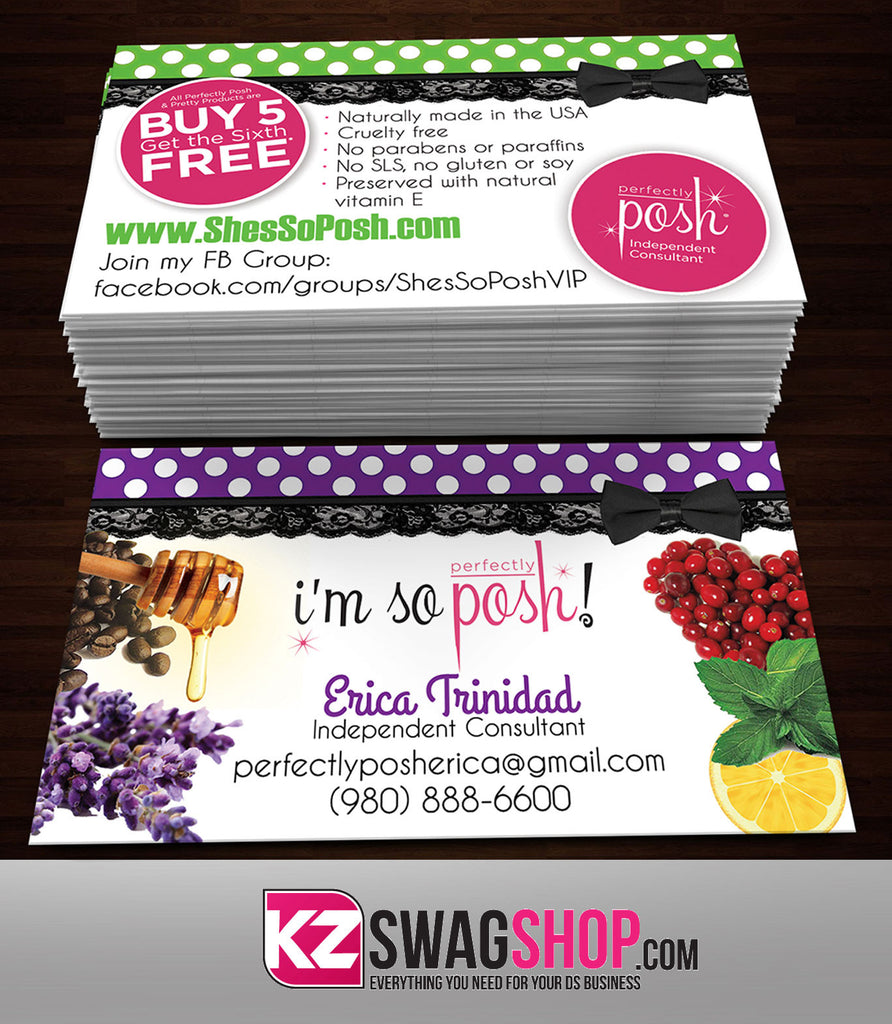 Perfectly Posh Business Cards Style 3