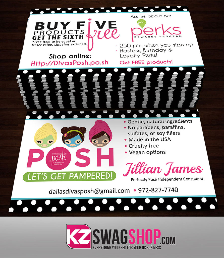 Perfectly Posh Business Cards Style 5