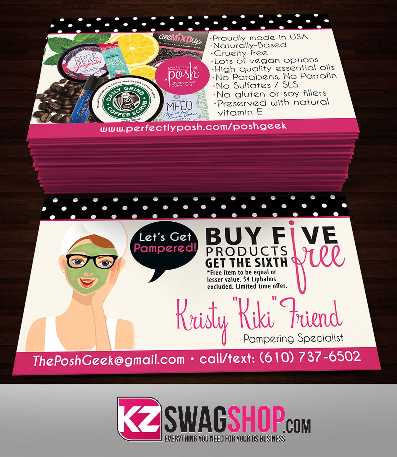 Perfectly Posh Business Cards Style 8