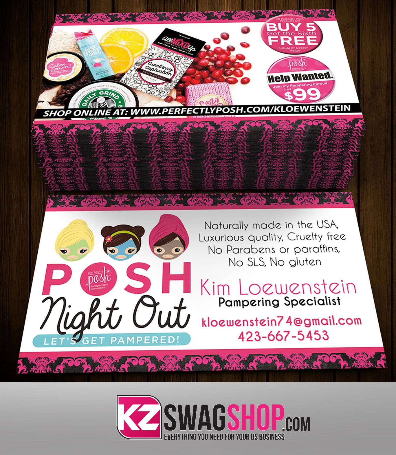 Perfectly Posh Business Cards Style 9