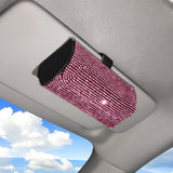 Bling Rhinestone Car Glasses Case/Sunglasses Storage