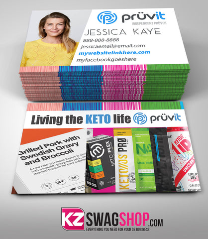Pruvit Business Cards Style 8
