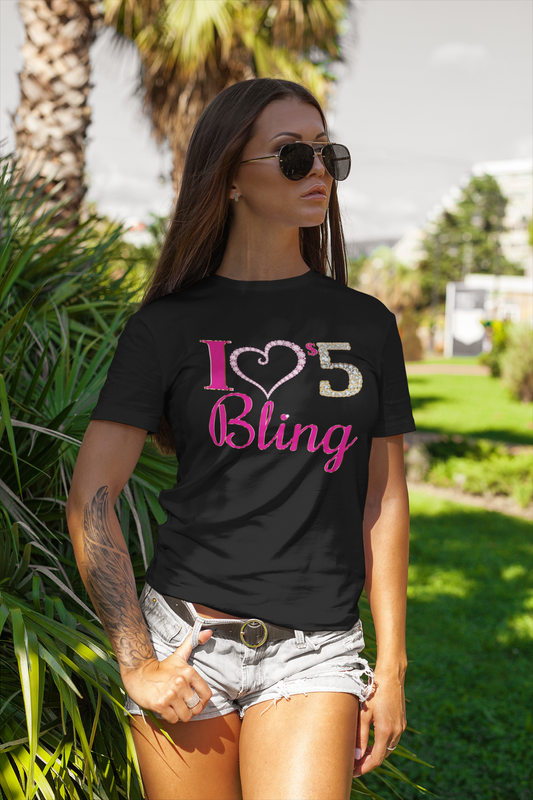 I Love $5 Bling T-Shirt - Regular