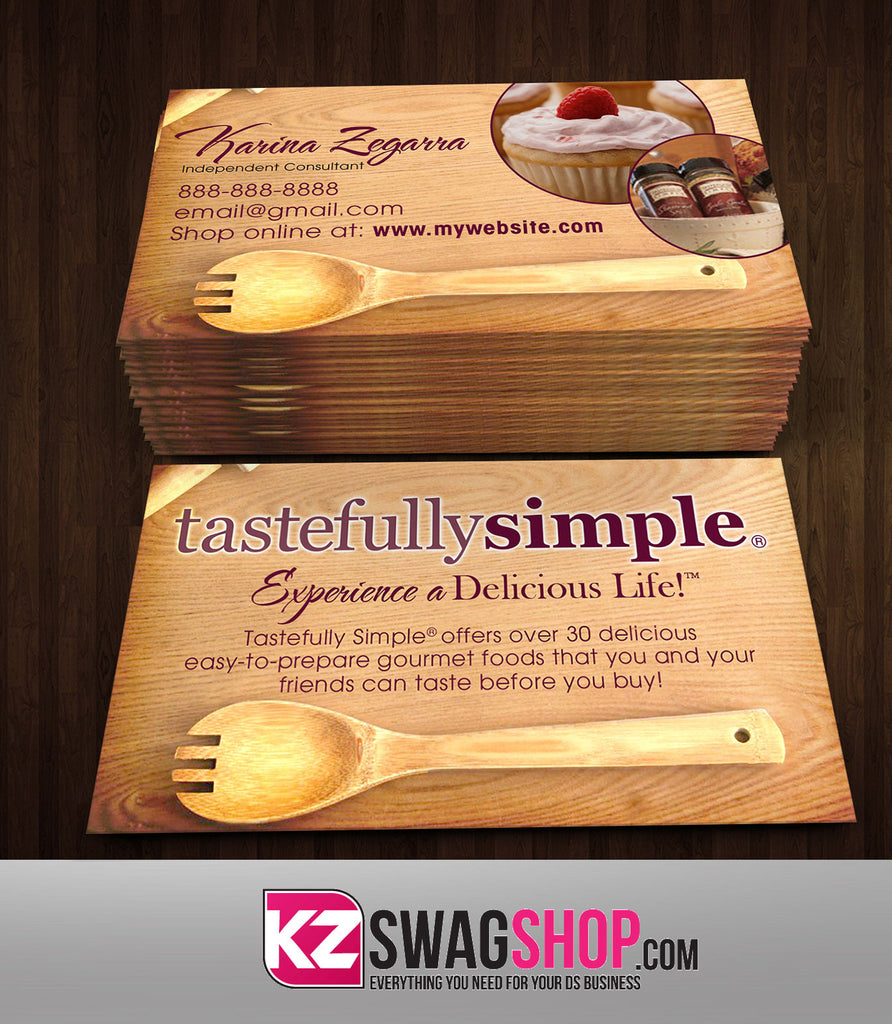 Tastefully Simple Business Cards Style 3